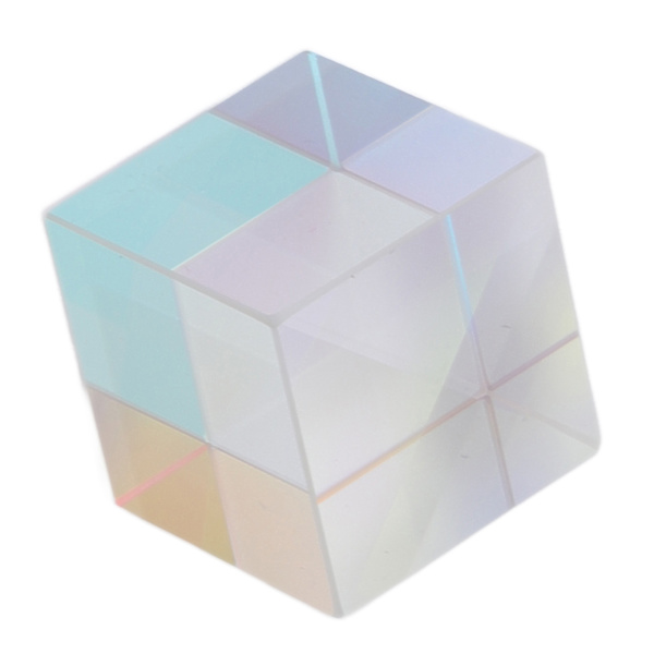 Prism Cube Optiskt glas RGB Dispersion Color Cube Sun Catcher X Cube Prism Födelsedagspresent 15x15x15mm/0.6x0.6x0.6in