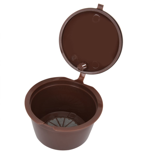 Återanvändbara påfyllningsbara pod set med skedborste (2 kaffekapslar)