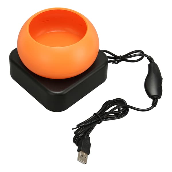 Electric Bead Spinner for Jewelry Making, Adjustable Speed, USB Powered, Forward/Reverse, Orange