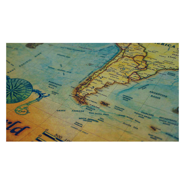 Nautisk Ocean Sea World Map Retro Art Paper Painting Home Decor Poster Sticker Paintings