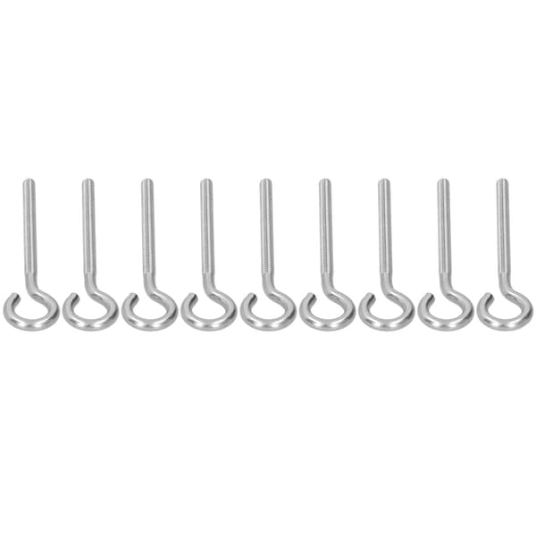 10 stk M6 ringbolt 304 rustfritt stål solskjermingsnett gjenget ringkrok drivhusutstyr