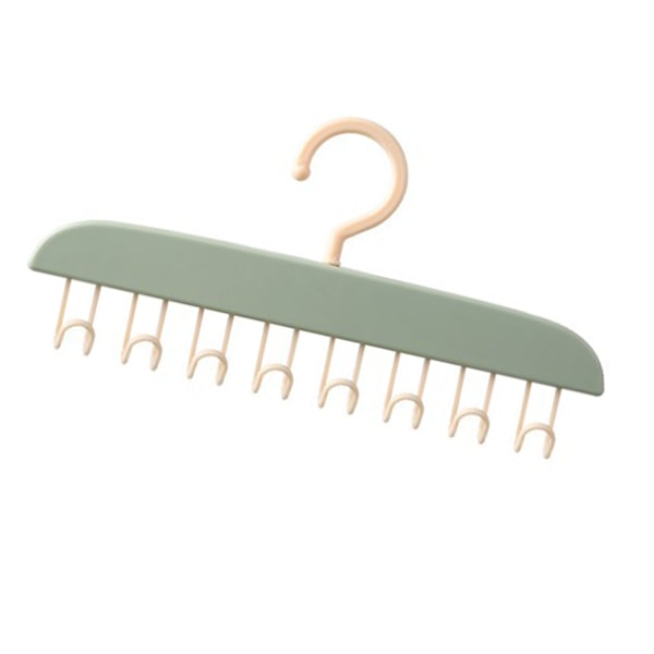 Tanktop Bøjle Pladsbesparende BH Organizer Bølget Tøjbøjle med Kroge til Camisoler Tanktoppe BH'er Slips Badedragter Stropløse Kjoler Lysegrøn