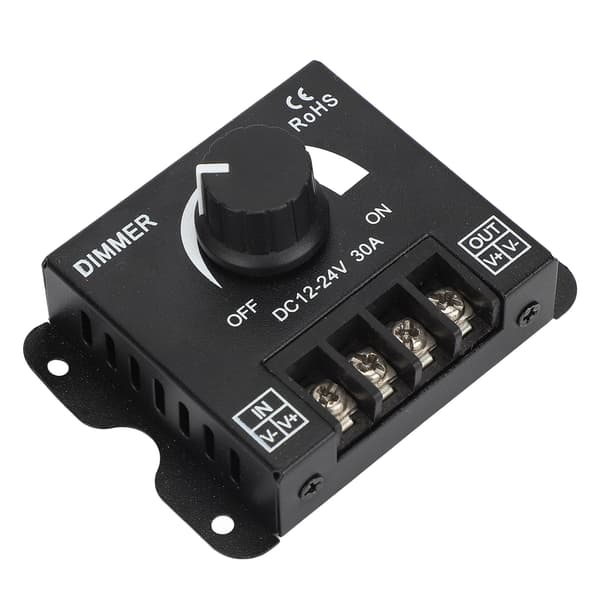 LED Dimmer Single Channel Stepless Dimming Excellent Heat Dissipation LED Light Strip Dimmer DC 12-24V