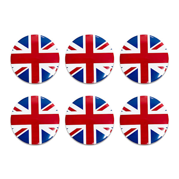 Union Jack -solki, 5,8 cm, Yhdistyneen kuningaskunnan lippu, rintamerkkisolki, UK-lippu, Union Jack, brittiläinen, patrioottinen, brittiläiset merkit