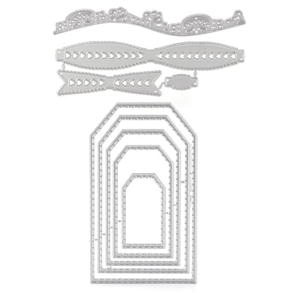 3 Pcs Carbon Steel Cutting Dies, Portable Scrapbooking Embossing Stencils for DIY Decor