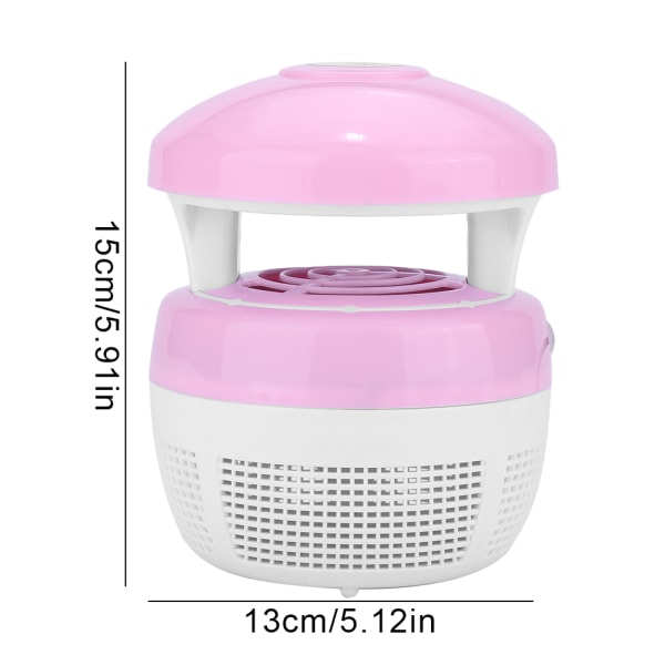 Sikker Elektronisk USB UV Lampe Lys Indendørs Myg Drab Buzz Fly Insekt Bug Killer Pink