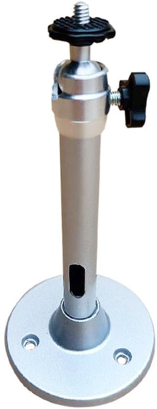 Aluminum Ceiling Mount for Mini Projector/Security Camera, 180mm Height, 2kg Max Load Capacity, Universal 1/4 Inch Thread with Adjustable Ball Joint