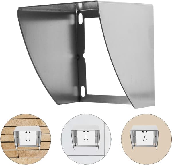 Socket Protective Cover, Heavy Duty Socket Box, Stainless Steel Socket Housing, Household Items