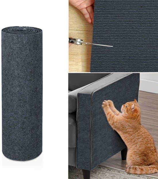 Klorematte for katter - For å beskytte tepper - sofaer - møbelbeskyttelsesmatter (30x100cm) - mørkegrå-30*100cm