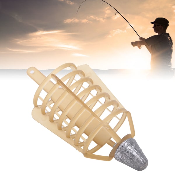 Fiskekagebur til agn - Fiskegrej tilbehør til karpe / grov / sø / flod fiskeri (40g 5 stk)