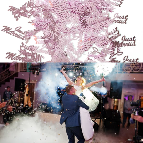 Bröllopsbord stänk möhippor konfetti Enkelfest mousserande festdekorationer（#1）