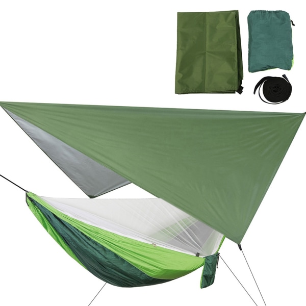 Bärbar hängande campinghängmatta med myggnätstak cover för innergårdsträdgården