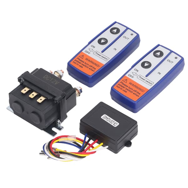 12V 250A Winch Relay Contactor Kit with Wireless Remote Control Switch for Truck SUV