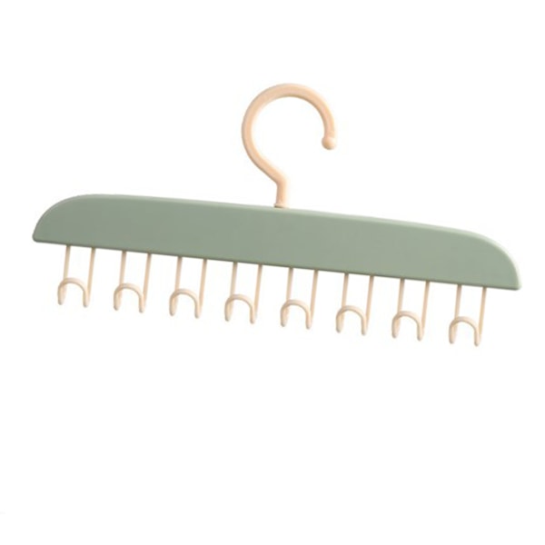 Tanktop Bøjle Pladsbesparende BH Organizer Bølget Tøjbøjle med Kroge til Camisoler Tanktoppe BH'er Slips Badedragter Stropløse Kjoler Lysegrøn