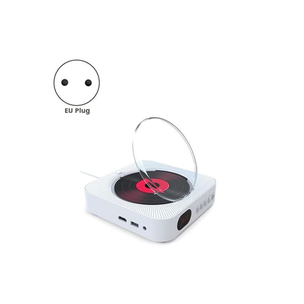 VCD, CD, DVD Multifunctional Audio Music Player with Speaker, FM Radio, Wall-Mounted Auxiliary Input with Remote Control (EU) B