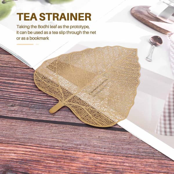 New Handmade Stainless Steel Tea Strainer (Gold Plated)