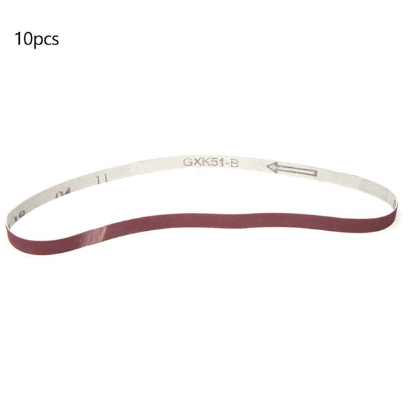 10 pcs Sanding Belts Aluminum Oxide Sandpaper Sander Sanding Belt 533 x 9 mm (1000#)