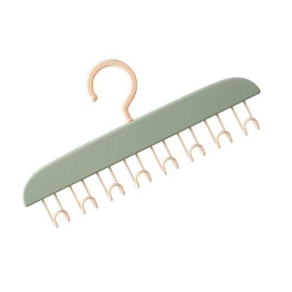 Tanktop Bøjle Pladsbesparende BH Organizer Bølget Tøjbøjle med Kroge til Camisoler Tanktoppe BH'er Slips Badedragter Stropløse Kjoler Lysegrøn