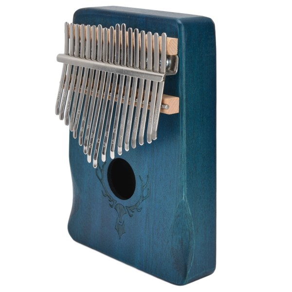 17 Key Thumb Piano Gift Portable Wooden Kalimba Ornament Art Craft for Beginners ProfessionalsBlue