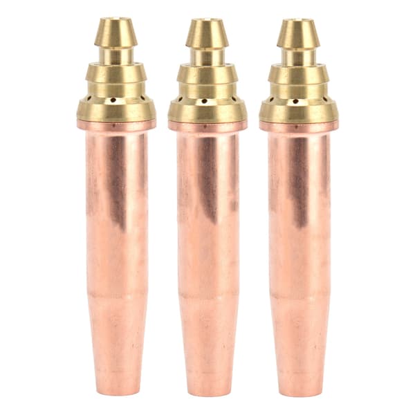 3 Pcs Propane Cutting Tip Isobaric Gas Torch Nozzle for Flame Cutting Machine 0.9mm 1.2mm 1.5mm
