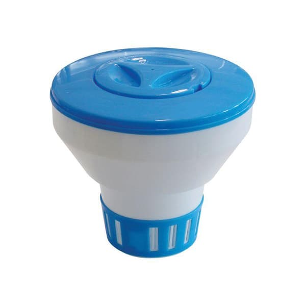 Flydende klordispenser til 4 tabletter – Kompatibel med 75 mm tabletter – Pool klor desinfektionsmiddel