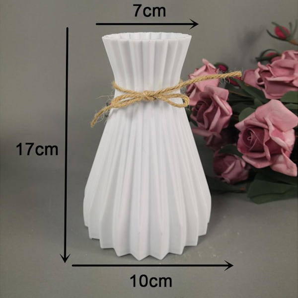 Torkad blomvas för heminredning Plast blomkorg Växtkruka Krukhållare DIY hantverk Present