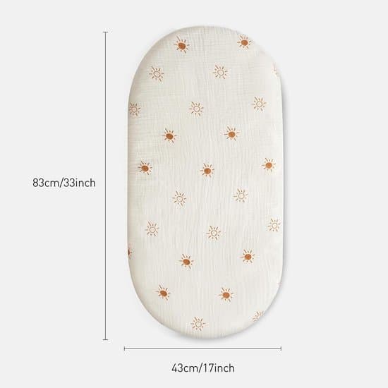 Baby Fitted Sheet/Mattress Protector for Stroller - 3-Piece Set - 80x40 cm - Baby Fitted Sheet/Mattress Protector for Stroller