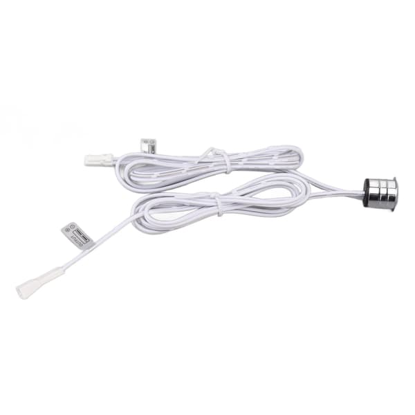 Blå LED-berøringsbryter, innfelt montering, varmeavledende sensor for skap, garderobe, vinskapbelysning
