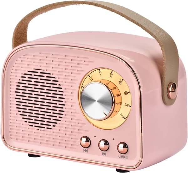Bærbar Subwoofer Retro Bluetooth-højttaler til Skrivebord - Lysegrøn