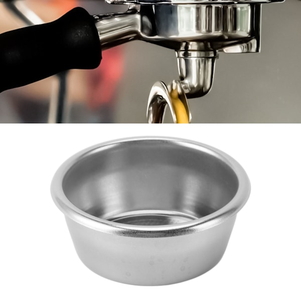 2 STK. Kaffefilterkurv i rustfrit stål 54 mm Let at rengøre Rustfri filterkop til kaffemaskine