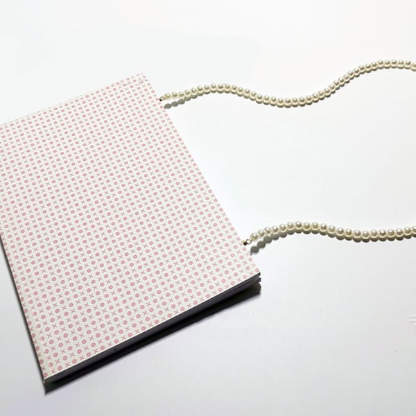 Pearl Bag Chain Slitbeständig DIY Pearl Bead Purse Chain för handväska Kedjor Tillbehör 60cm / 23.6in Vit