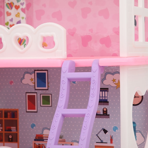 Miniatyrdockhus Leksaker DIY Barn Montera Dockhus Bebisleksak Pojke Flickor PresentA Stil