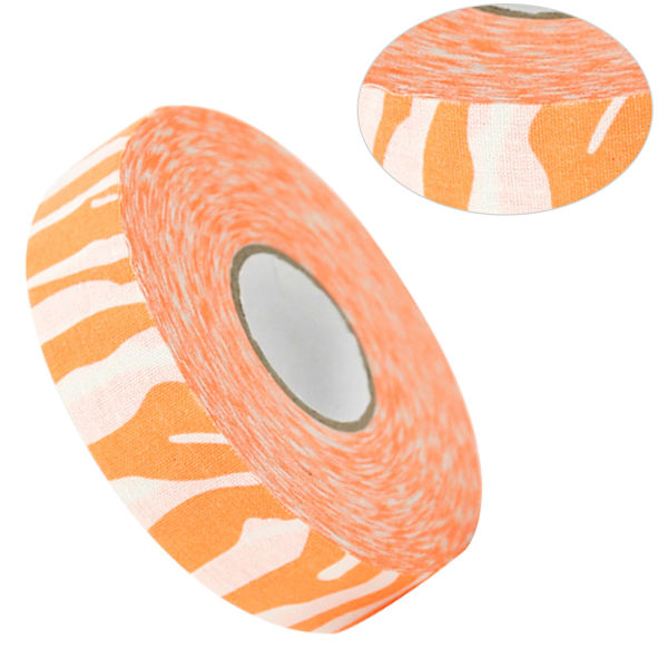 2,5 cm x 25 m Hockey-suojateippi Urheilu Badminton-mailapehmusteet Hockeymailan teipit Oranssit Zebrat