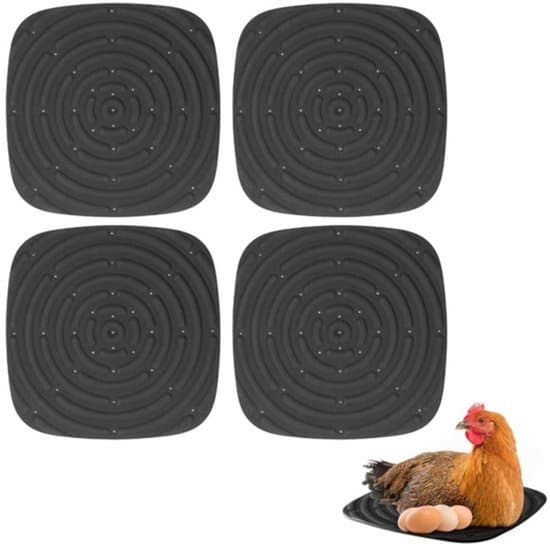 4-pack Chicken Nesting Pads, Washable, 30x30 cm, Black