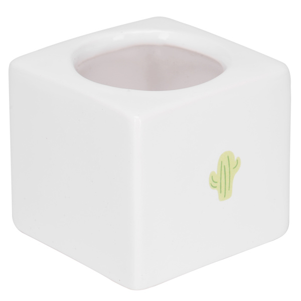 Mini Moderne Sukkulente Plantepotter Små Keramiske Beholdere, Haveblomstpotter (Kvadrat)