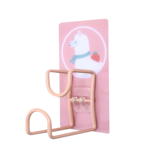 Cute Hooks Wall Mounted 360° Rotating Hook Organized Storage Strong Adhesion Towel Holder for Bathroom Kitchen Alpaca