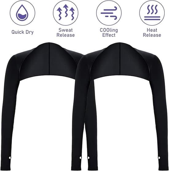 Two-piece UV Protective Shawl Arm Warmer, Cooling Shawl Arm Warmer, Sun Protection Shawl