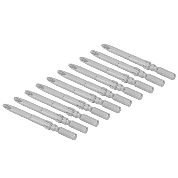 10 stk 4,5 mm magnetiske skrutrekkerbits med krysshode, tilbehør til elektrisk skrutrekker
