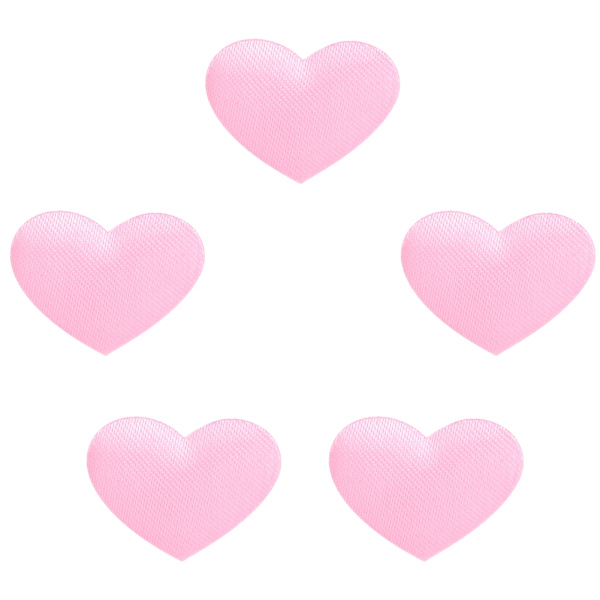500 stk Hjerteformet Dekorasjonssvamppose Bryllup Jubileum Valentinsdag Festtilbehør (2,1 cm Rosa 500 stk Pose)