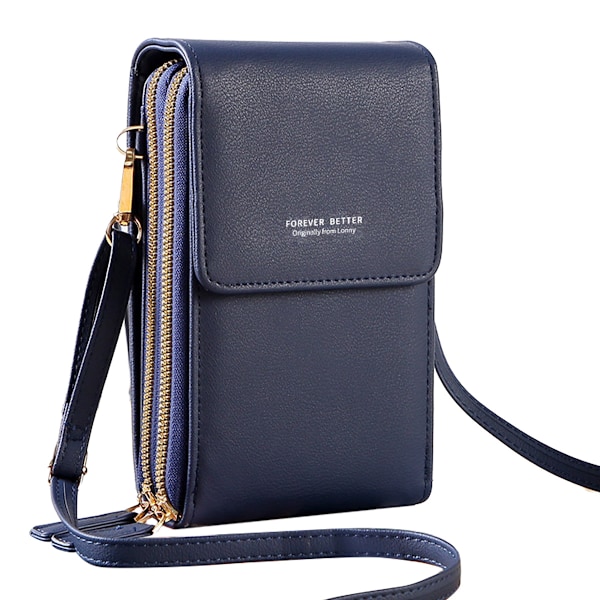 Liten crossbody-väska för kvinnor i läder, axelväska för mobiltelefon, modeaccessoarer, reseplånböcker
