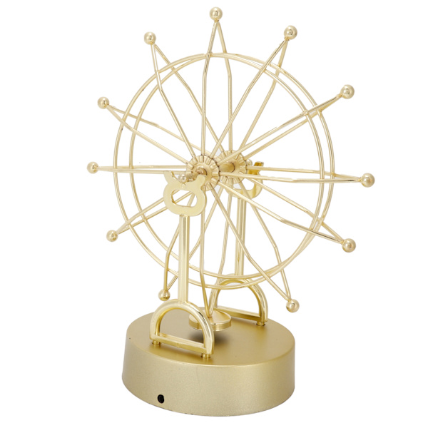 Ferris Wheel-pynt Innovativ Gull Evighetsbevegelse Modell Magnetisk Skrivebords Kunst Håndverk