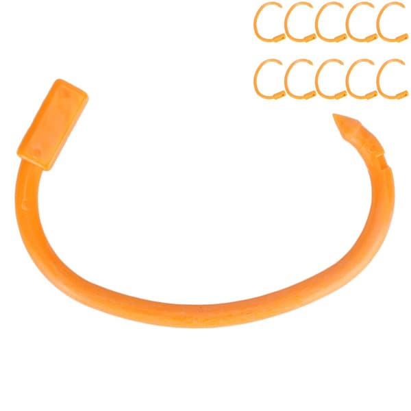 Flexible Clip Set with 10 Adjustable, Non-Toxic Plastic Cow Nose Rings - Essential Poultry Accessory