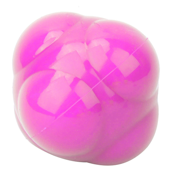 Silikon Hexagon Agility Reaktion Hastighetsboll Fitness Träningsleksaker för Nybörjare (Rosa)