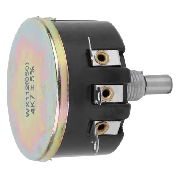 5W Single Turn Wirewound Potentiometer Spiral WX112(050) 4.7k