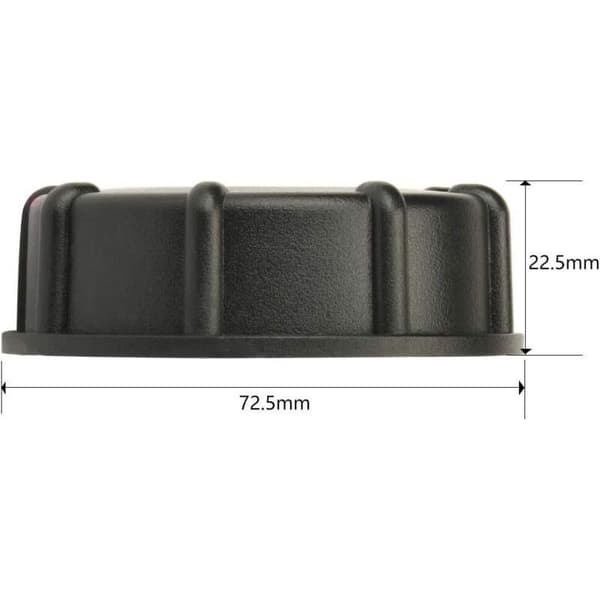 S60x6 hætte til 1000 liters tank, 1 tomme