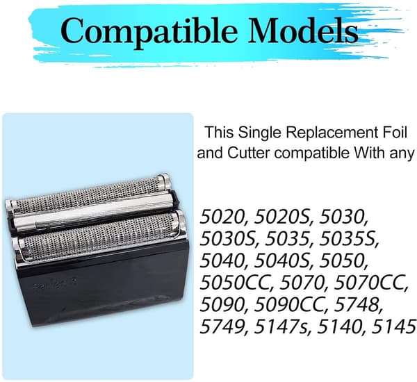 52B Erstatningsbarberhoved - Til Braun Series 5 Barbermaskiner