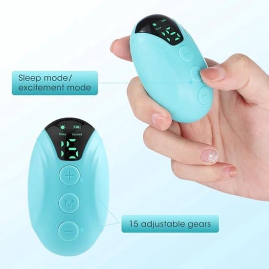 Microcurrent Sleep Aid - Portable Digital Hypnosis Device - Relieves Night Anxiety and Stress, Calms Nerves - Easy to Use
