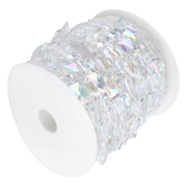 10m Syntetisk Perleguirlande Rektangel Iridescent Dekorationssnor til Bryllup Festival Indpakning