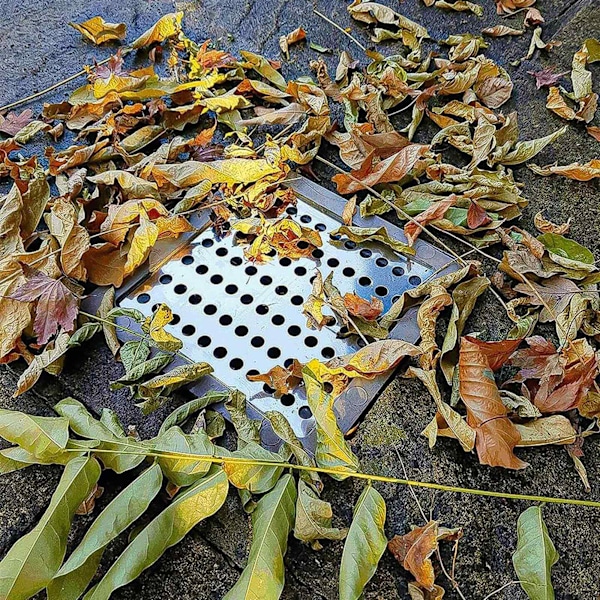 Teräksinen viemäriristikko 15 x 15 cm - 2 kpl pakkaus Ruostumattomat pyöreät viemäriristikot Ulko- ja sisätiloihin - Kestävä verkkomainen viemäriristikko sopii suihkujen viemäriristikoiksi