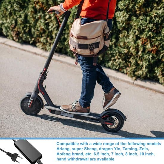 Elsykkellader - Elsparkesykkellader - 36V/42V 2A lader med 6 kontakter - 84W - Batterilader - egnet for hoverboard, drift